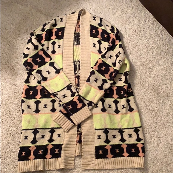 Patterned Tobi open sweater - Picture 1 of 4